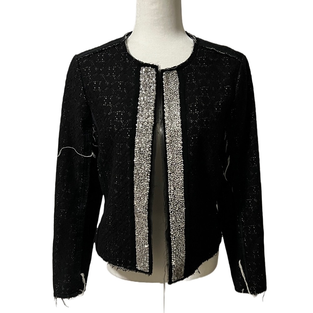 2b Rych Embellished Distressed Lace Jacket